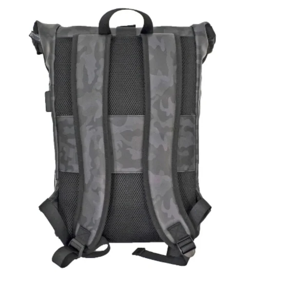 DUCHAMP Rubberized Camo Flapover Backpack - Picture 5 of 9